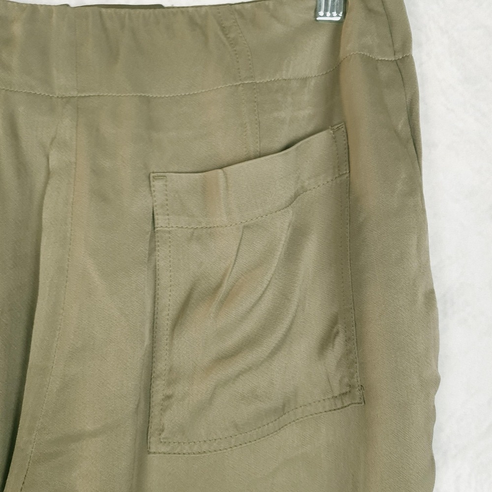 3.1 Phillip Lim Pants Womens 6 Green Viscose Jogger Elastic Cuff Relaxed Pull On - Picture 13 of 16